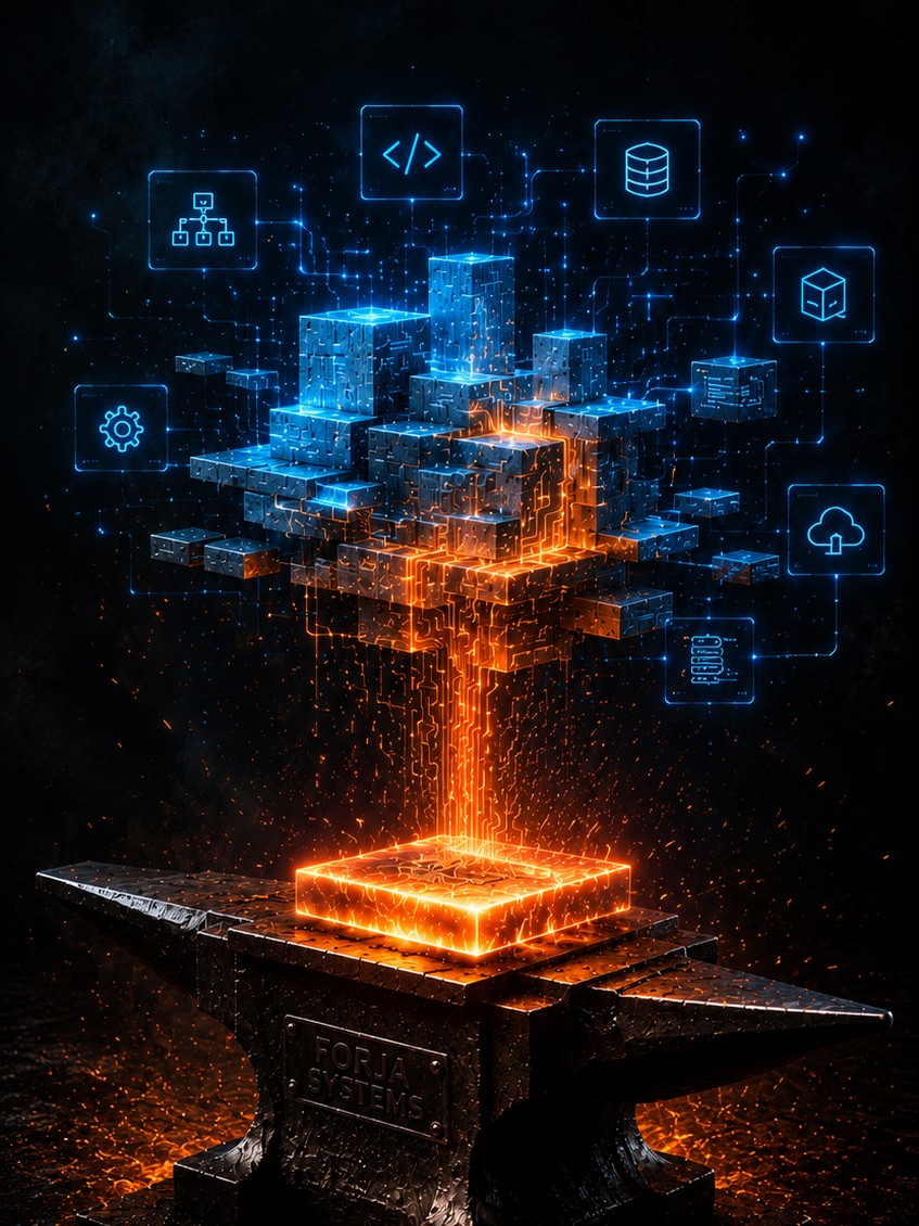 Forja Systems — da forja ao código